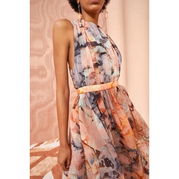 NWOT Ulla Johnson Maxi Halter Open-Back Marietta Dress - Picture 4 of 8